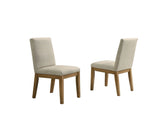 Jasper - Contemporary Fabric 19" Dining Chair (Set of 2) - Furniture Home Direct