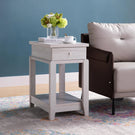 Chair Side End Table With One Drawer And Bottom Shelf - Furniture Home Direct