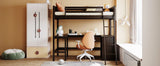 Loft Bed With Shelves With Desk - Furniture Home Direct