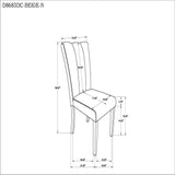 Stone - Dining Chair (Set of 2) - Beige - Furniture Home Direct