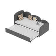 Modern Velvet Upholstered Daybed With Additional Bed Frame - Furniture Home Direct