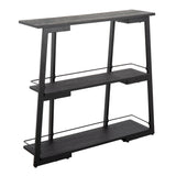 Converge - Industrial Bookcase - Black - Furniture Home Direct
