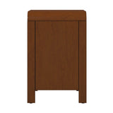 Lionel - Mid-Century Modern Nightstand 2 Drawer - Brown - Furniture Home Direct