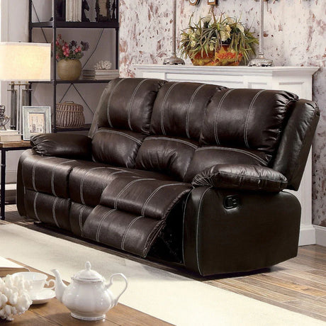 Zuriel - Synthetic Leather Recliner Sofa - Furniture Home Direct