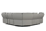 Fortuner Modern Power Reclining Sectional with Bluetooth and LED - Gray - Furniture Home Direct