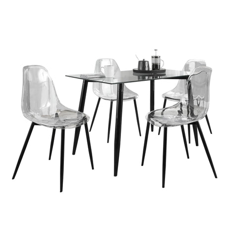 Clara - 5 Piece Mid Century Modern Dining Set - Furniture Home Direct