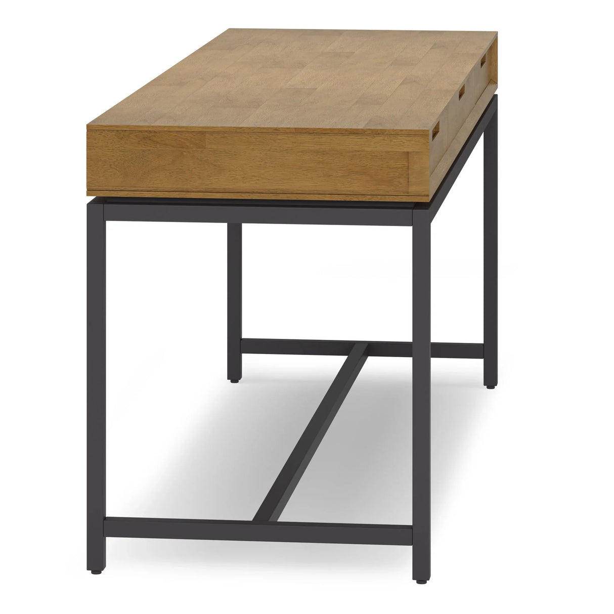 Banting - Mid Century Wide Desk, Handcrafted - Furniture Home Direct