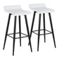 Ale - Contemporary Fixed Height Bar Stool (Set of 2) - Furniture Home Direct