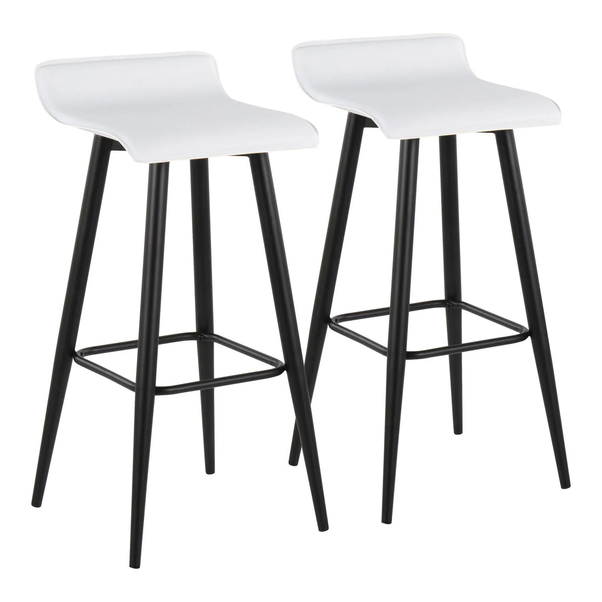 Ale - Contemporary Fixed Height Bar Stool (Set of 2) - Furniture Home Direct