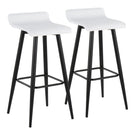 Ale - Contemporary Fixed Height Bar Stool (Set of 2) - Furniture Home Direct