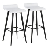 Ale - Contemporary Fixed Height Bar Stool (Set of 2) - Furniture Home Direct