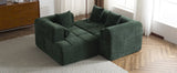 Sectional Sofa Modular Tufted Chenille Upholstery Green - Furniture Home Direct