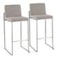 Fuji - Contemporary And Modern Elegance High Back Barstool - Furniture Home Direct