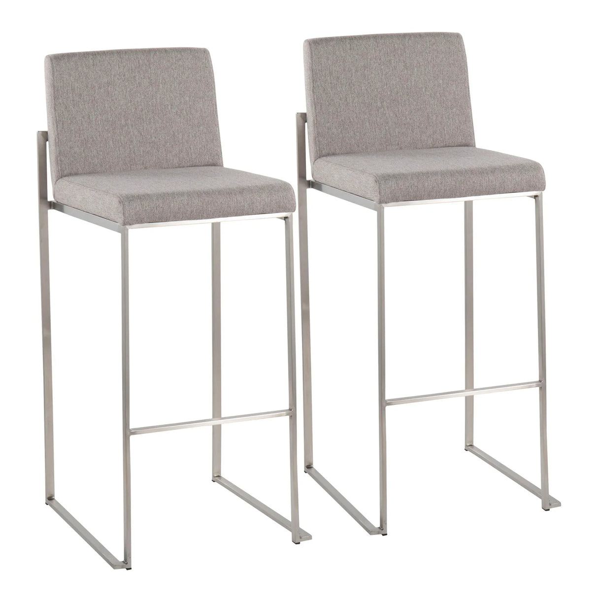Fuji - Contemporary And Modern Elegance High Back Barstool - Furniture Home Direct