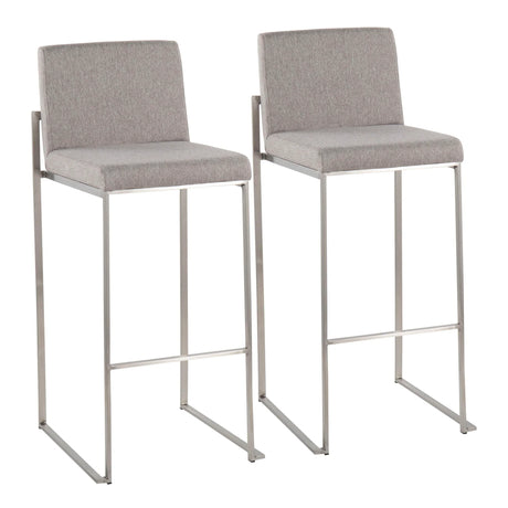 Fuji - Contemporary And Modern Elegance High Back Barstool - Furniture Home Direct