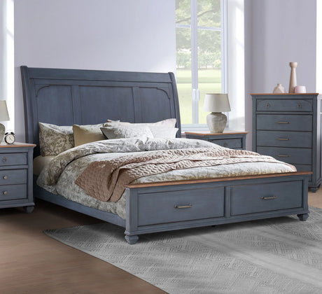 Americana - Sleigh Bed - Furniture Home Direct