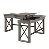 Talmar - Marble Top Weathered Writing Desk With Lift Top - Furniture Home Direct