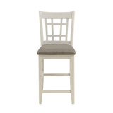 Counter Height Dining Set With Storage Base Antique White - Furniture Home Direct