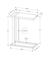 Accent Table, C - Shaped, Contemporary & Modern Stylish Design - Furniture Home Direct