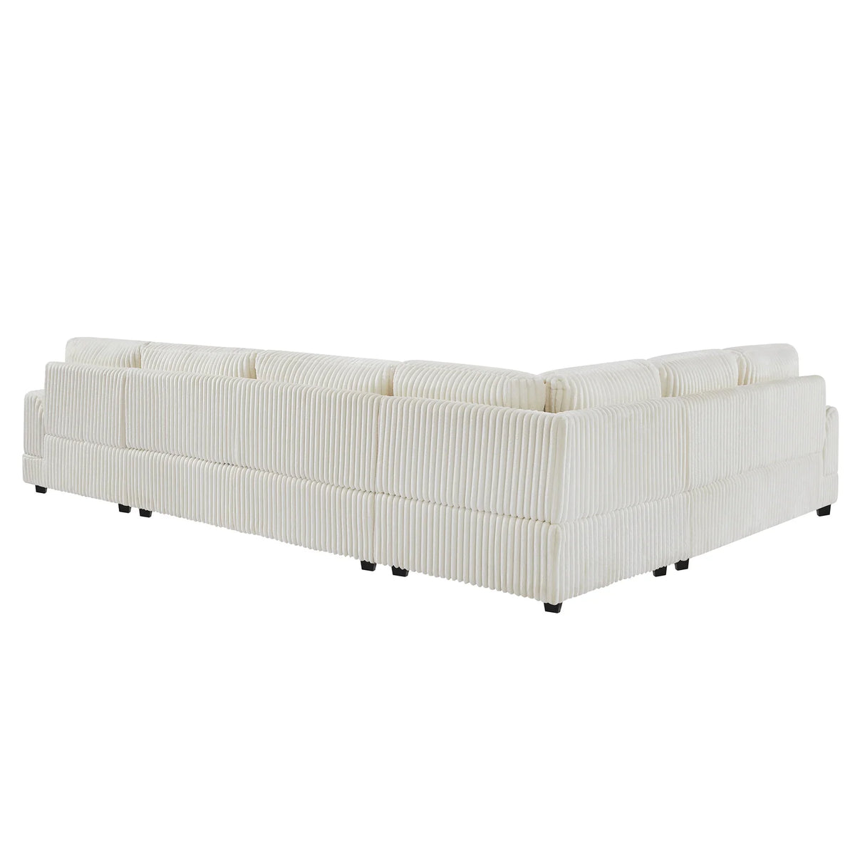 Sectional Sofa U Shaped Oversized With Chaise Beige - Furniture Home Direct