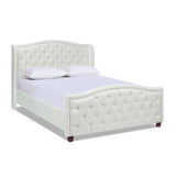 Fontana - Handcrafted Wingback Upholstered Platform Bed Frame - Furniture Home Direct