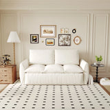 Pull Out Sofa Bed, 3 Seat Convertible Sleeper Sofa With 2 In 1 Pillow And Blanket Set - Furniture Home Direct
