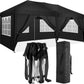 10'X20' Folding Canopy With 6 Removable Sidewalls Outdoor Event Shelter UPF 50+ Gazebo Portable Tents For Parties Beach Camping Wedding Ez Pop Up Canopy - Furniture Home Direct