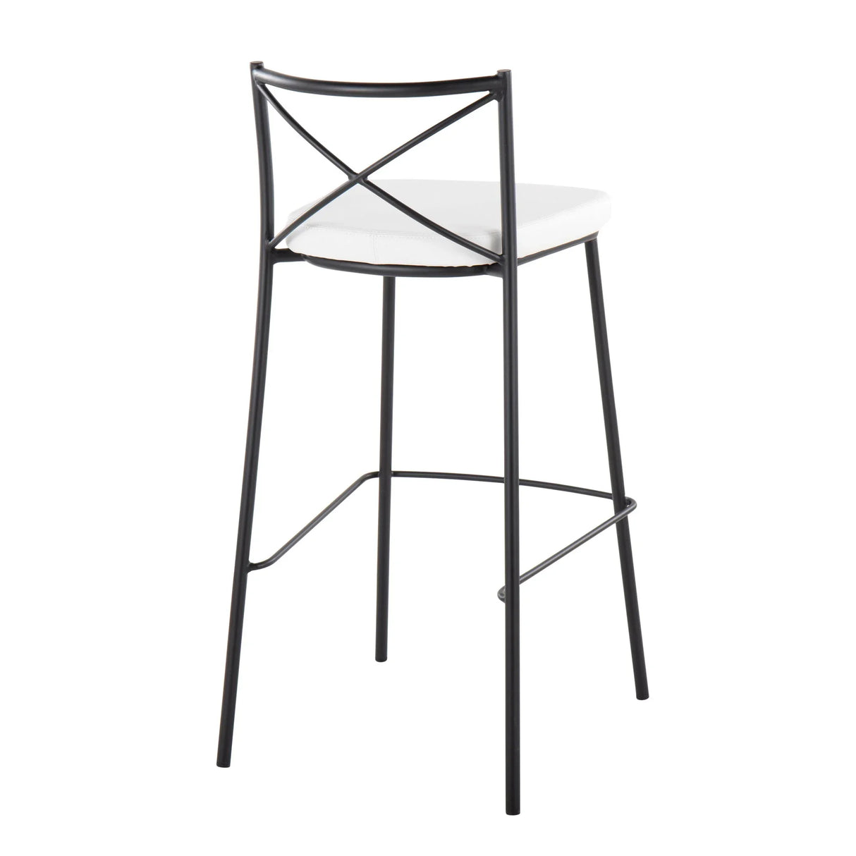 Modern Charlotte - Contemporary Fixed Height Barstool (Set of 2) - Furniture Home Direct