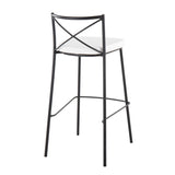 Modern Charlotte - Contemporary Fixed Height Barstool (Set of 2) - Furniture Home Direct