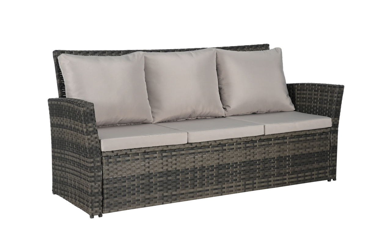 3 Piece Outdoor Wicker Set - Furniture Home Direct