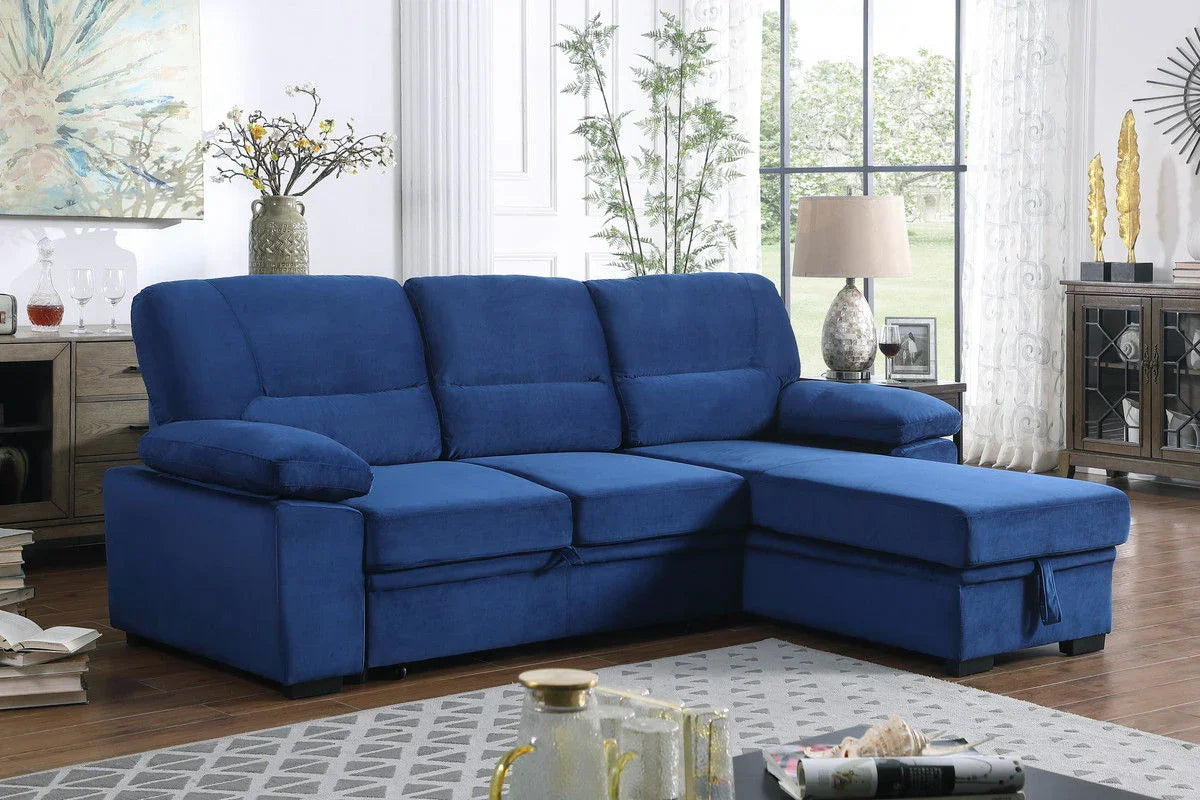 Kipling - Reversible Sleeper Sectional Sofa Chaise - Furniture Home Direct