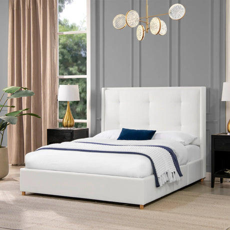 Miramar - Cushion Back Headboard Platform Bed Frame - Furniture Home Direct