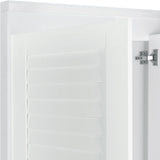 3 Shutter Door Wardrobe Armoire Closet with 2 Drawers, White - Furniture Home Direct