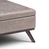 Owen - Multifunctional Square Coffee Table Storage Ottoman - Furniture Home Direct
