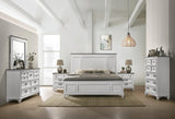 Queen Bed Headboard and Dresser Set Antique White Gray - Furniture Home Direct