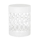 Outdoor Metal Large End Table, Modern Design