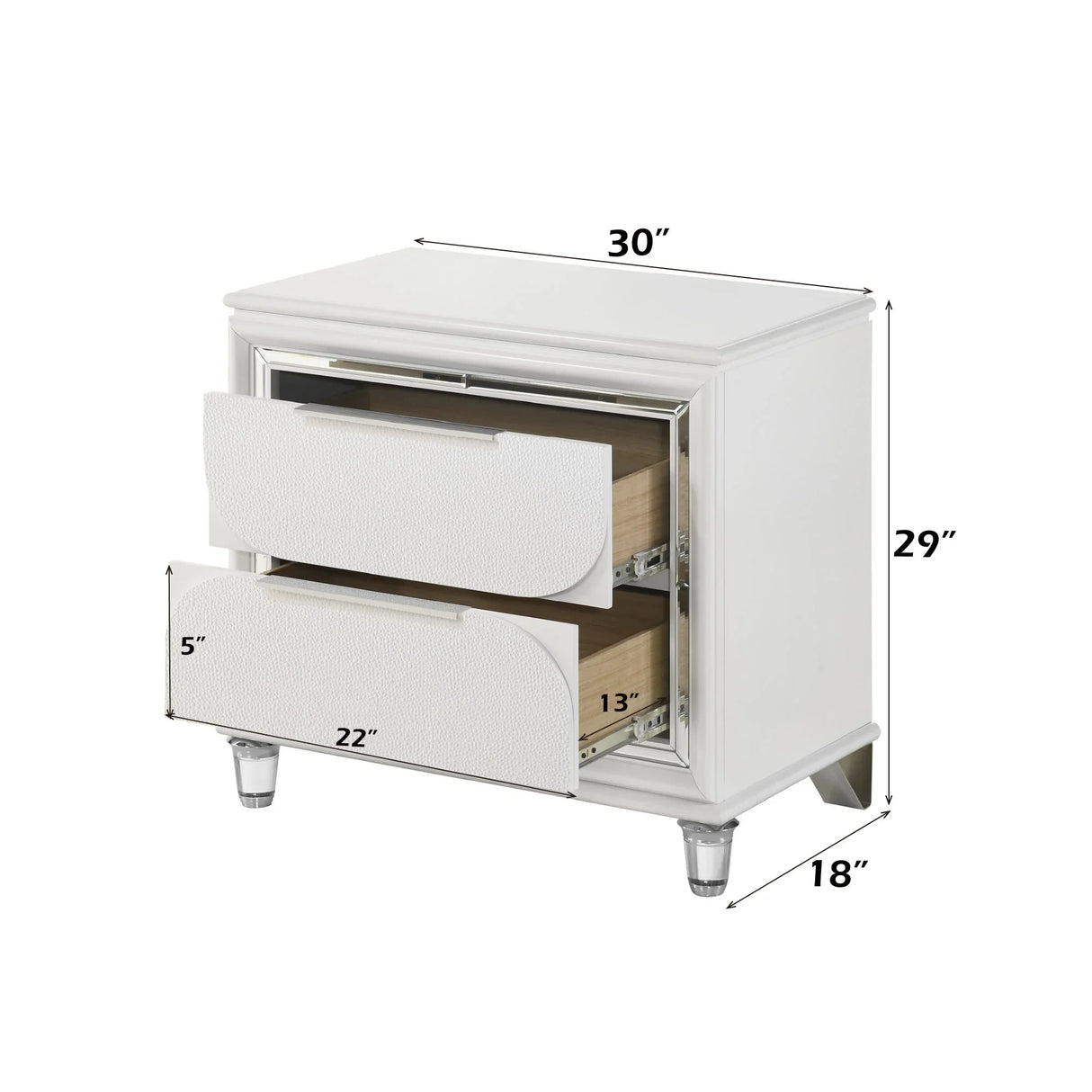 Tarian - Nightstand - White - Furniture Home Direct