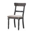Leventis - Linen Weathered Side Chair (Set of 2) - Light Brown - Furniture Home Direct