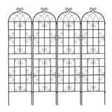 Metal Garden Rustproof Trellis For Climbing Plants Outdoor Flower Support - Furniture Home Direct