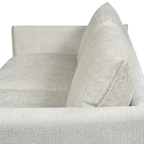 Haven - Flange Arm Oak Sofa - Marled Gray - Furniture Home Direct