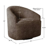 Upholstered 360 Degree Swivel Chair - Furniture Home Direct
