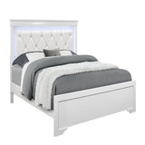 Shaker - Bed With LED Lighting And Crystal Inspired Tufted Headboard - Furniture Home Direct