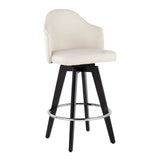 Ahoy - Contemporary Fixed Height Counter Stool With Round Footrest (Set of 2) - Furniture Home Direct