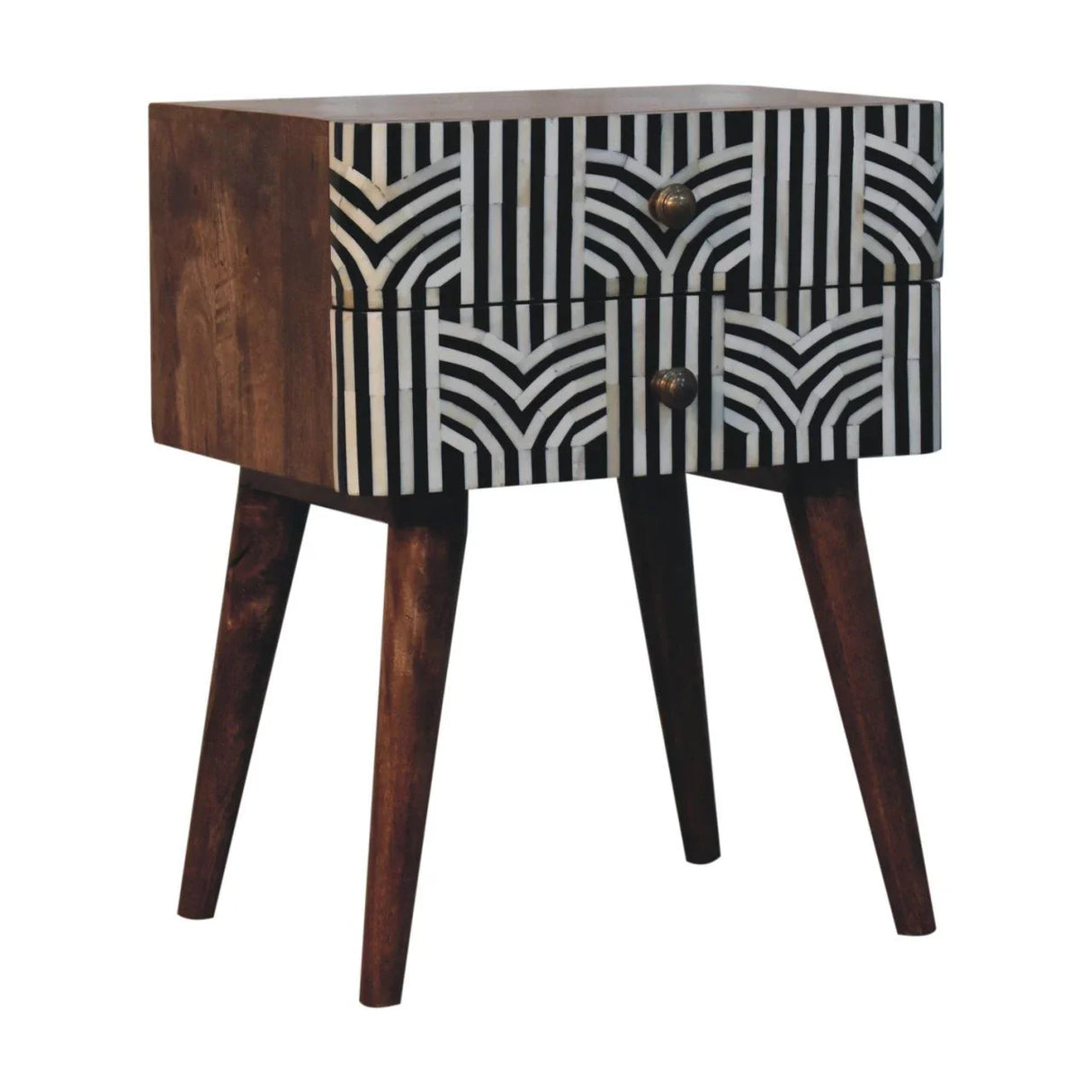 Edessa Bone Inlay Bedside - Furniture Home Direct