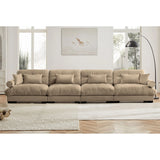 Super Comfort Oversized Modular Velvet Sectional Sofa, Deep Seat Convertible L Shaped Couch - Furniture Home Direct