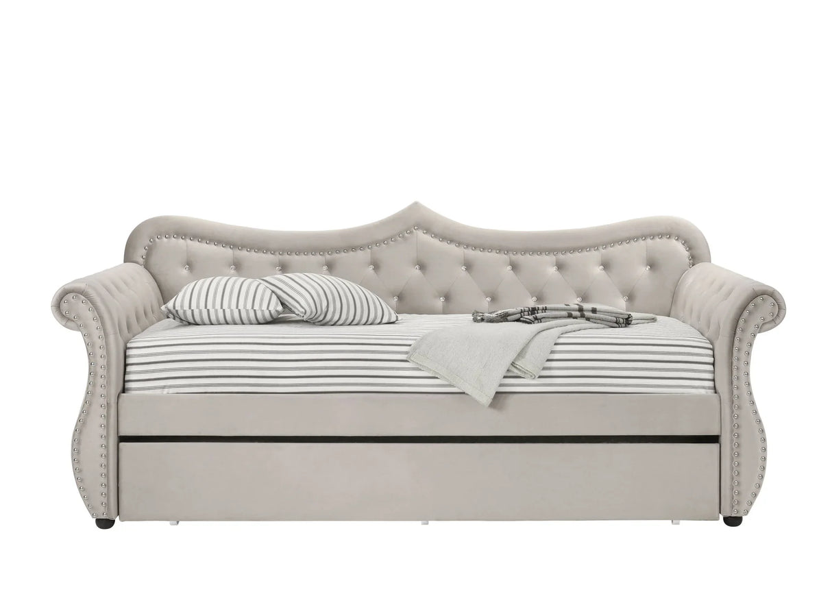 Adkins - Twin Daybed With Trundle - Beige - Furniture Home Direct