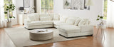 Sectional Sofa U Shaped Oversized With Chaise Beige - Furniture Home Direct