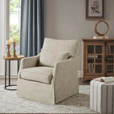 Traditional Design London Skirted Swivel Chair - Furniture Home Direct