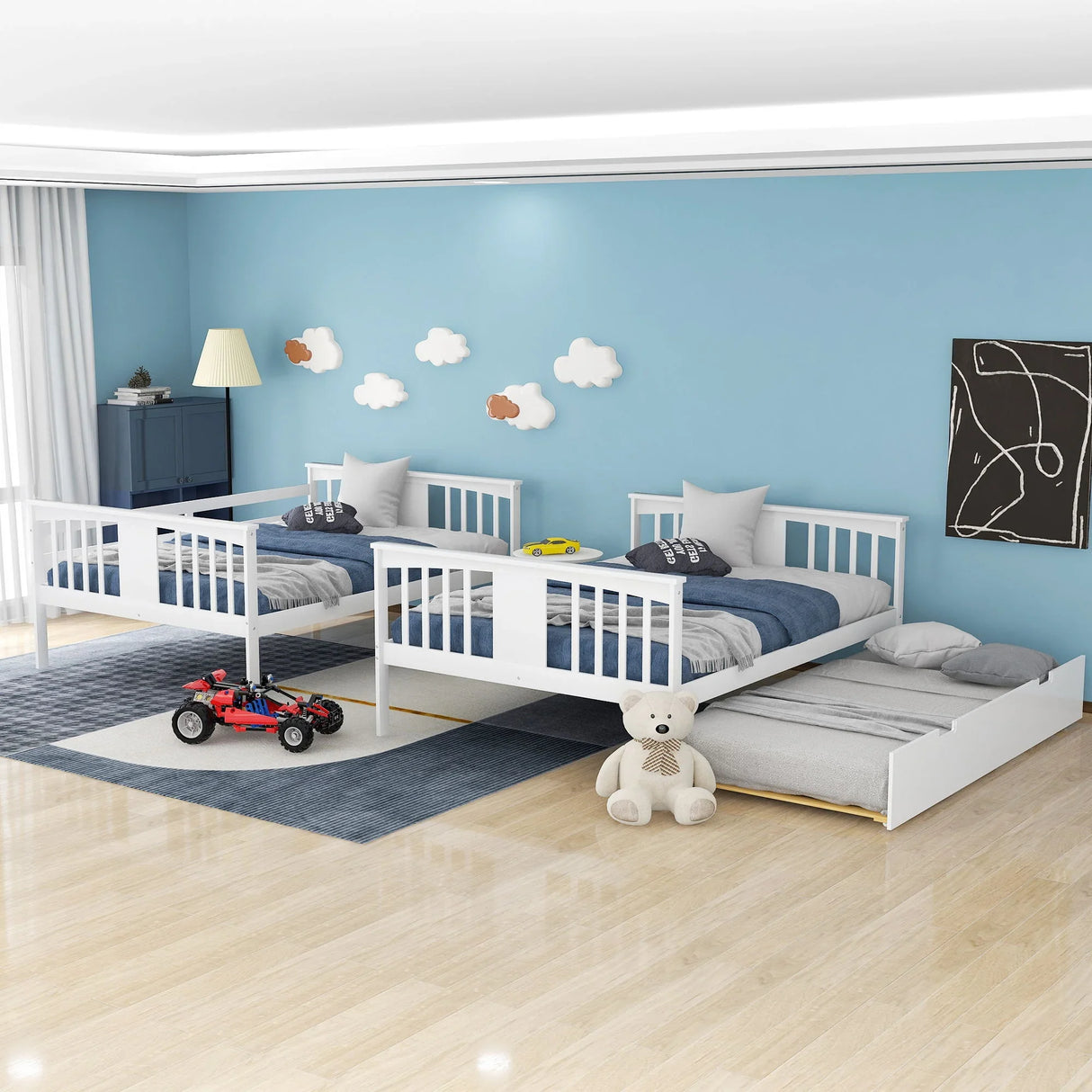 Bunk Bed With Ladder For Bedroom, Guest Room Furniture - Furniture Home Direct