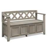 Amherst - Handcrafted Entryway Storage Bench - Furniture Home Direct